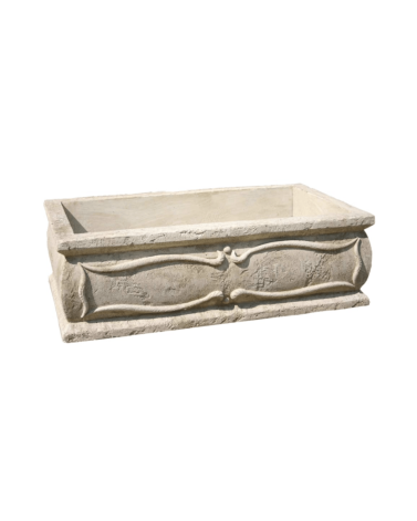 Jardinière en Pierre Rectangulaire 100 x 50 x 30 cm Vérone