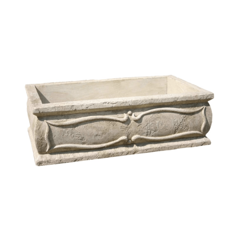 Jardinière en Pierre Rectangulaire 100 x 50 x 30 cm Vérone
