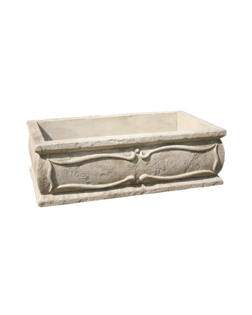 Jardinière en Pierre Rectangulaire 100 x 50 x 30 cm Vérone