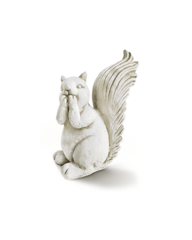 Statue de Jardin en Pierre Ecureuil H.41 cm