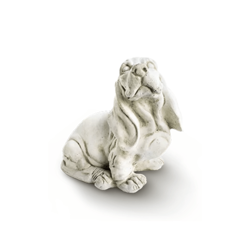 Statue de Jardin en Pierre Chien H.34 cm
