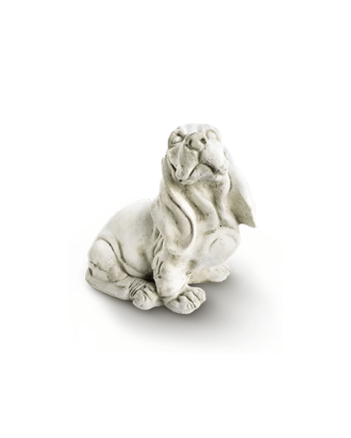 Statue de Jardin en Pierre Chien H.34 cm