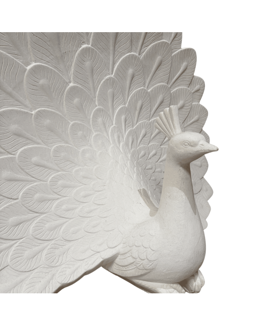Statue de Jardin en Pierre Paon H.81 cm