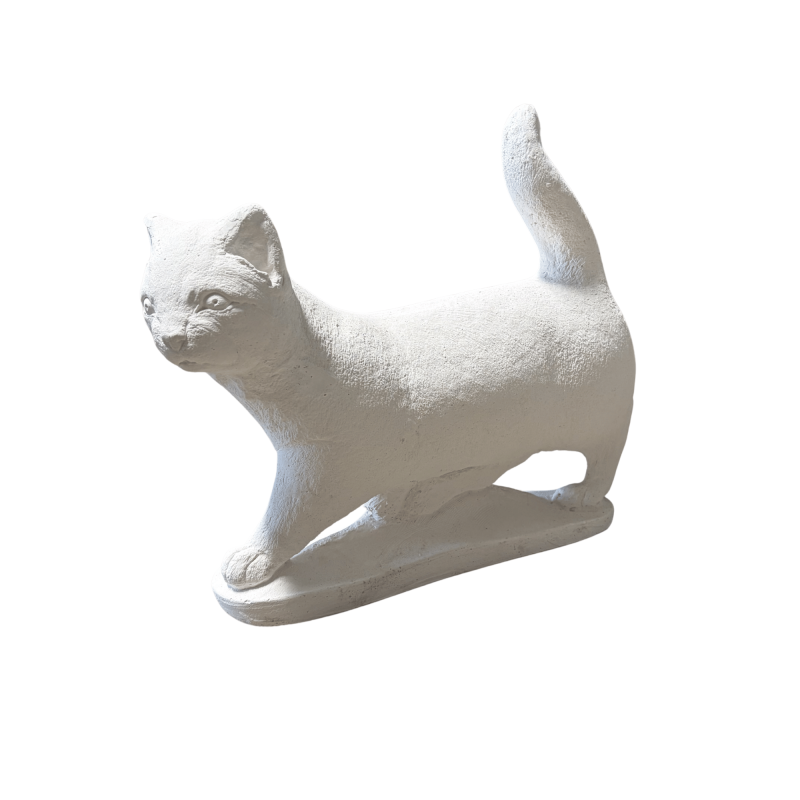 Statue de Jardin en Pierre Chat H.42 cm Statue de Jardin en Pierre Chat H.42 cm