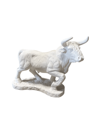 Statue de Jardin en Pierre Taureau H.46 cm