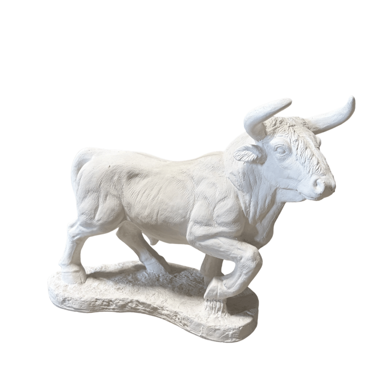 Statue de Jardin en Pierre Taureau H.46 cm