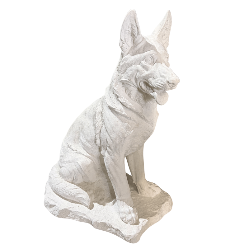 Statue de Jardin en Pierre Berger Allemand H.56 cm Statue de Jardin en Pierre Berger Allemand H.56 cm