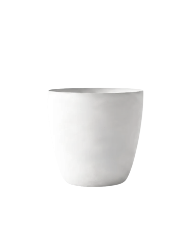 Pot de Fleurs Ciment 28 cm de Hauteur, 12 L Intérieur/Extérieur Naturel