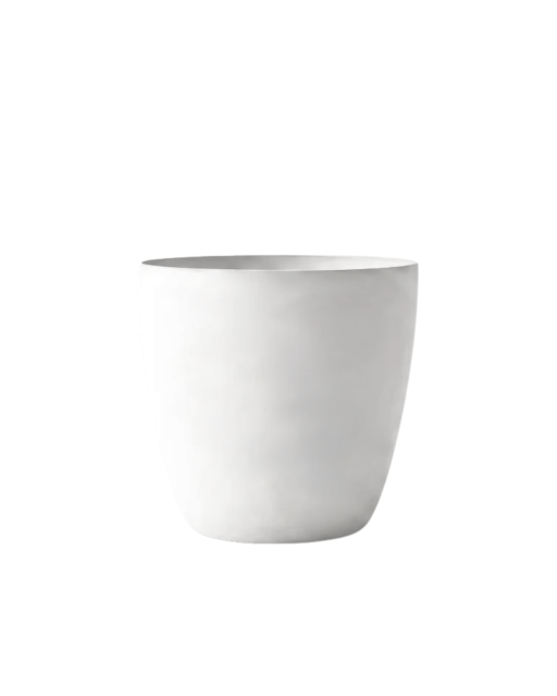 Pot de Fleurs Ciment 28 cm de Hauteur, 12 L Intérieur/Extérieur Naturel