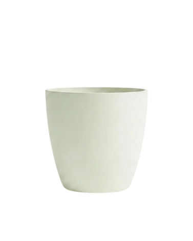 Pot de Fleurs Ciment 28 cm de Hauteur, 12 L Intérieur/Extérieur Vert