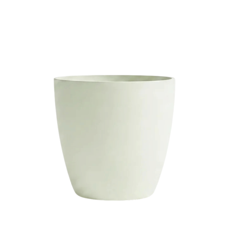 Pot de Fleurs Ciment 28 cm de Hauteur, 12 L Intérieur/Extérieur Vert