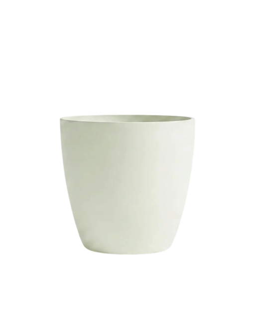 Pot de Fleurs Ciment 28 cm de Hauteur, 12 L Intérieur/Extérieur Vert