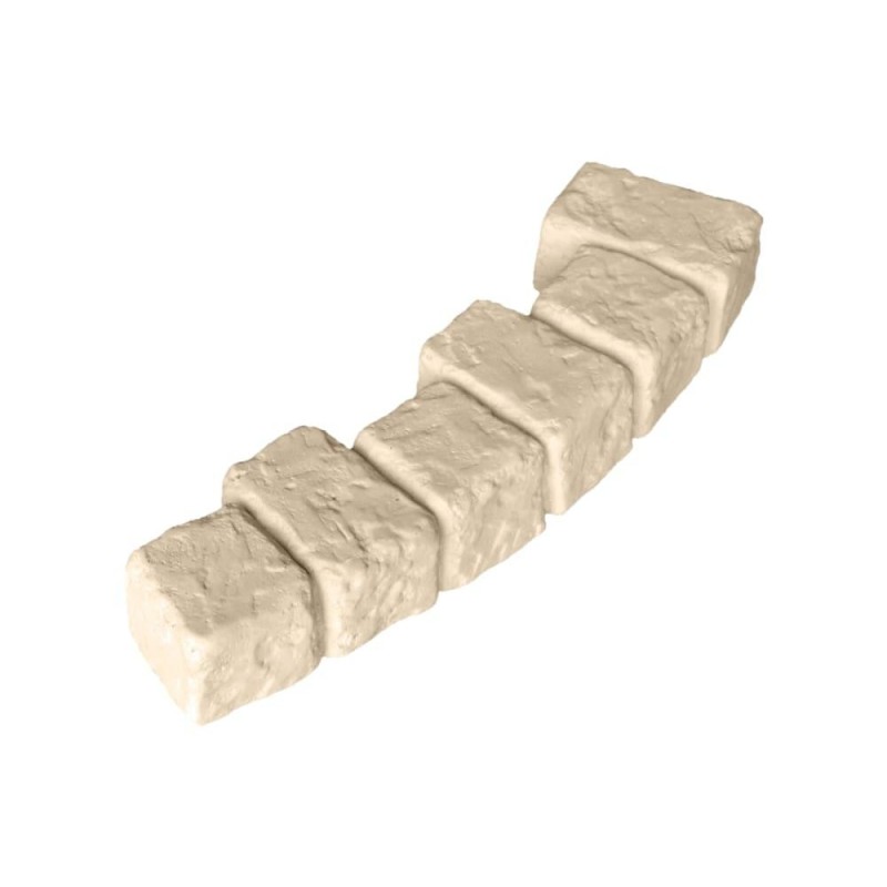Bordure Pavé Courbé 60 x 13 x 7 cm Pierre
