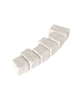 Bordure Pavé Courbé 60 x 13 x 7 cm Ivoire