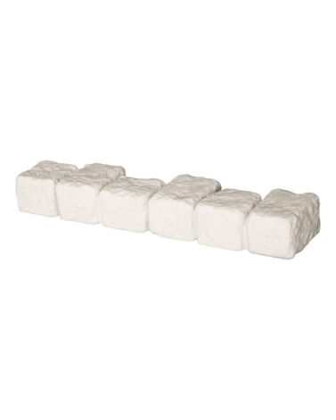 Bordure Pavé Droite 60 x 13 x 7 cm Ivoire