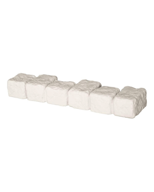 Bordure Pavé Droite 60 x 13 x 7 cm Ivoire