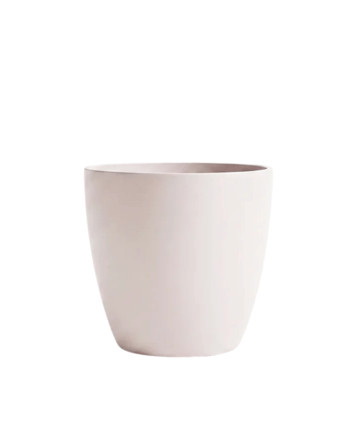 Pot de Fleurs Ciment 47 cm de Hauteur, 80 L Intérieur/Extérieur Taupe