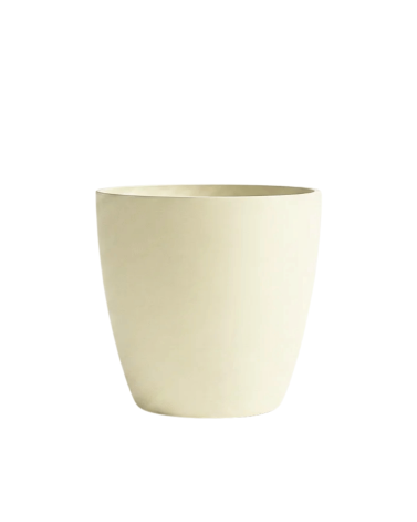 Pot de Fleurs Ciment 47 cm de Hauteur, 80 L Intérieur/Extérieur Kaki