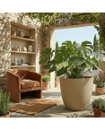 Pot de Fleurs Ciment 47 cm de Hauteur, 80 L Intérieur/Extérieur Kaki Pot de Fleurs Ciment 47 cm de Hauteur, 80 L Intérieur/Extérieur Kaki