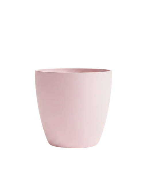 Pot de Fleurs Ciment 47 cm de Hauteur, 80 L Intérieur/Extérieur Saumon
