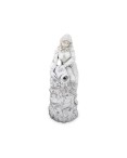 Statue de Jardin en Pierre Jeune Fille Assise avec Cruche