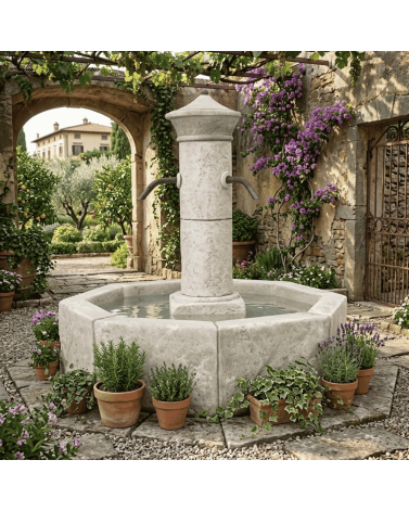 Fontaine de Jardin en Pierre Méridionale
