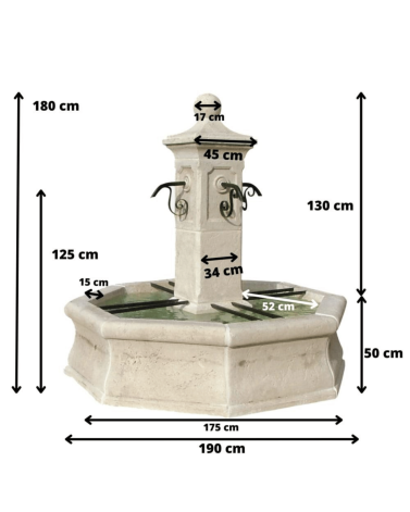 Fontaine de Jardin en Pierre Vincennes
