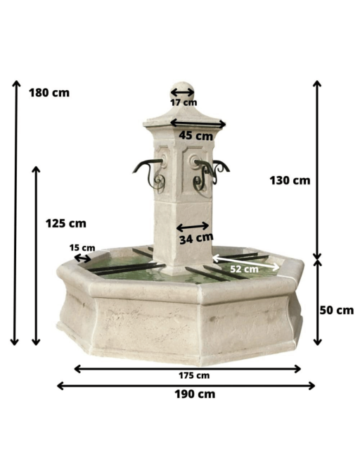 Fontaine de Jardin en Pierre Vincennes