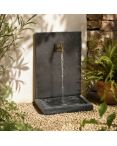 Fontaine de Jardin en Pierre Ardoise Noir