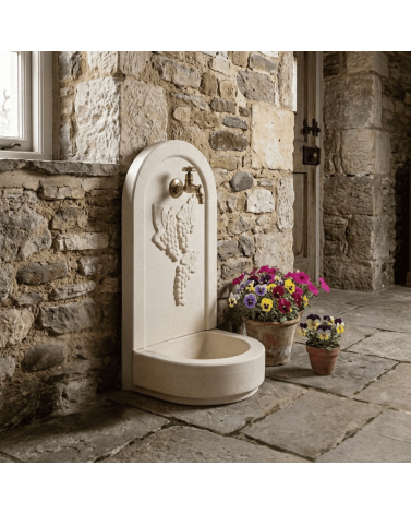 Fontaine de Jardin en Pierre Raisin