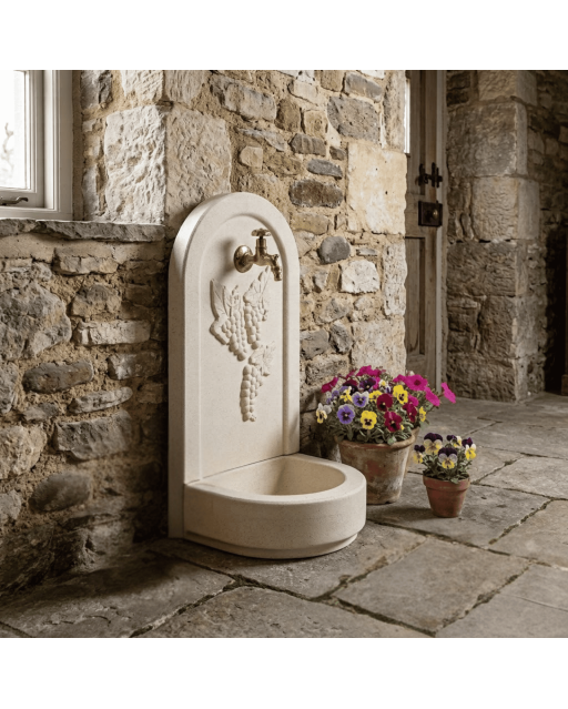 Fontaine de Jardin en Pierre Raisin