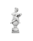 Statue de Jardin en Pierre Chérubin avec Mandoline H.100 cm Statue de Jardin en Pierre Chérubin avec Mandoline H.100 cm