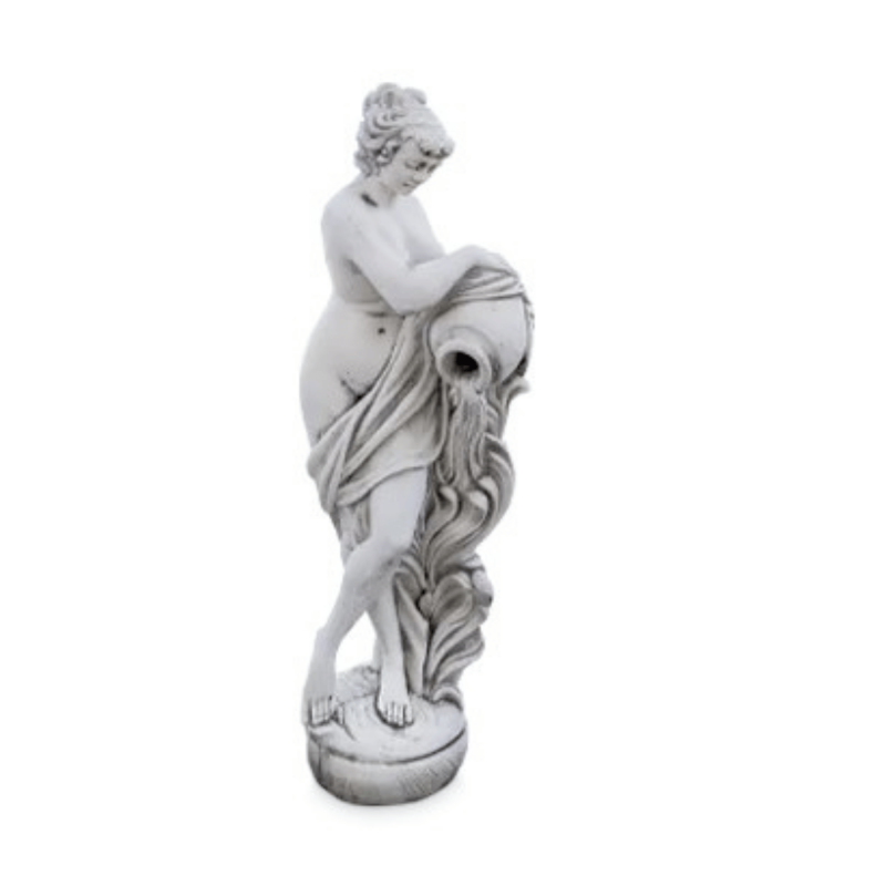 Statue de Jardin en Pierre Femme Versant une Cruche H.125 cm Statue de Jardin en Pierre Femme Versant une Cruche H.125 cm