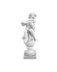 Statue de Jardin en Pierre Chérubin avec Flûte H.100 cm Statue de Jardin en Pierre Chérubin avec Flûte H.100 cm