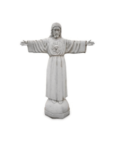 Statue de Jardin en Pierre Jésus-Christ H.120 cm