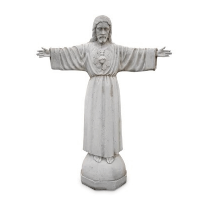 Statue de Jardin en Pierre Jésus-Christ H.120 cm Statue de Jardin en Pierre Jésus-Christ H.120 cm