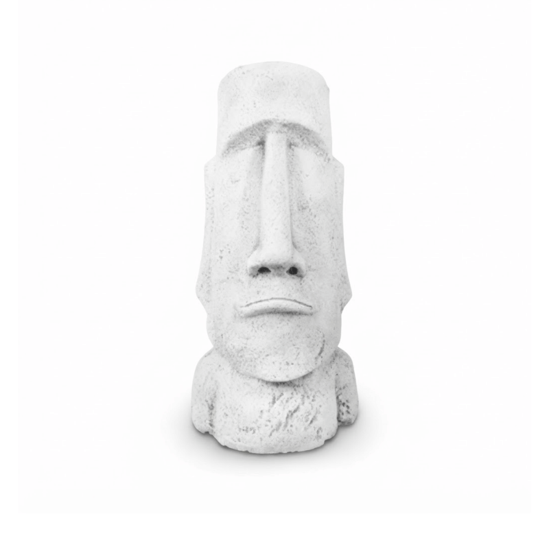Statue de Jardin en Pierre Moaï île de Pâques H.91 cm Statue de Jardin en Pierre Moaï île de Pâques H.91 cm