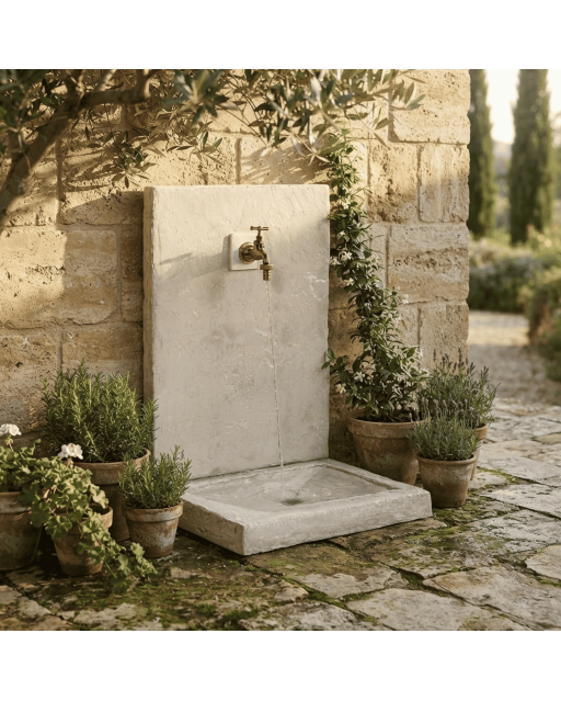 Fontaine de Jardin en Pierre Ardoise Ton Pierre