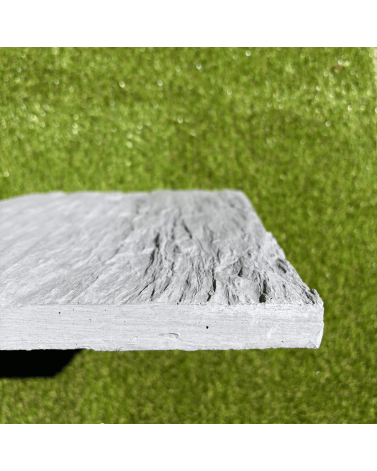 Pas Japonais Rectangulaire Imitation Schiste 40 x 30 x 2,5 cm Gris