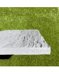 Pas Japonais Rectangulaire Imitation Schiste 40 x 30 x 2,5 cm Gris