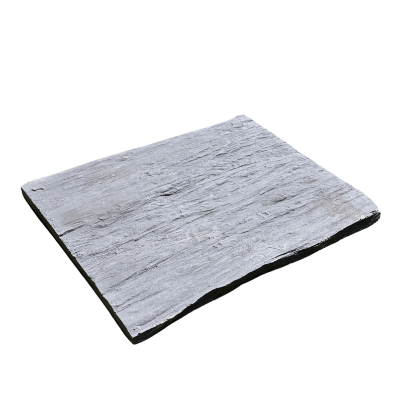 Pas Japonais Rectangulaire Imitation Schiste 40 x 30 x 2,5 cm Gris