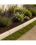 Bordure Droite Domus 60 x 10 x 9 cm Ivoire
