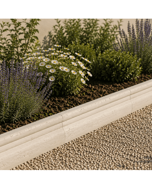 Bordure Chambord 60 x 16 x 7 cm Ivoire