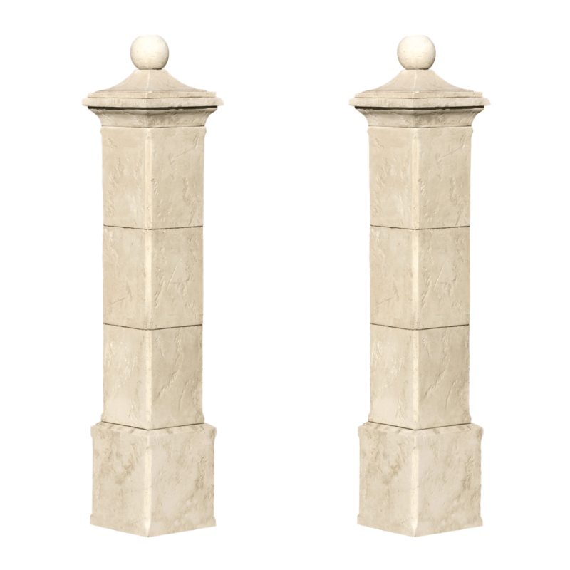 Piliers de Portail Provençal 2m75 Lot de 2