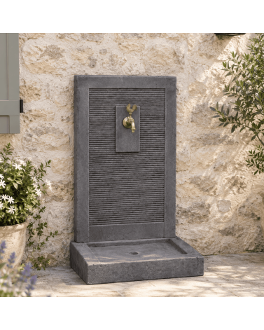 Fontaine de Jardin en Pierre Etna Grise