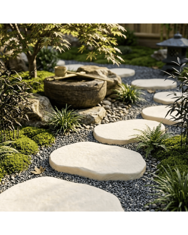 Pas Japonais Multiformat 34 x 24 x 3 cm Ton Pierre