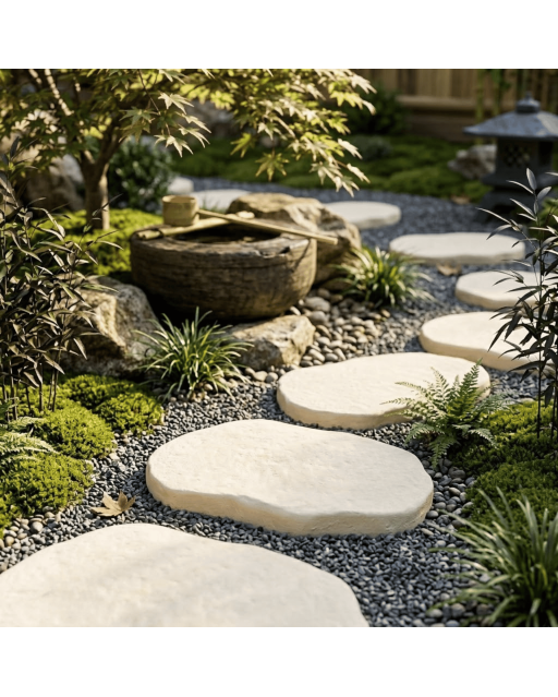 Pas Japonais Multiformat 34 x 24 x 3 cm Ton Pierre