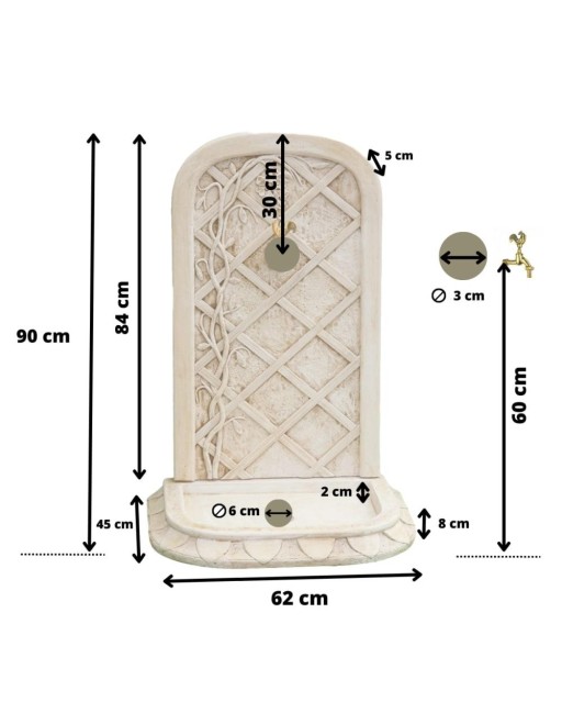 Fontaine de Jardin en Pierre Glycine