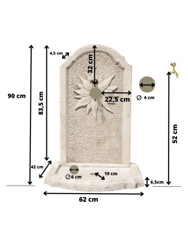 Fontaine de Jardin en Pierre Médicis