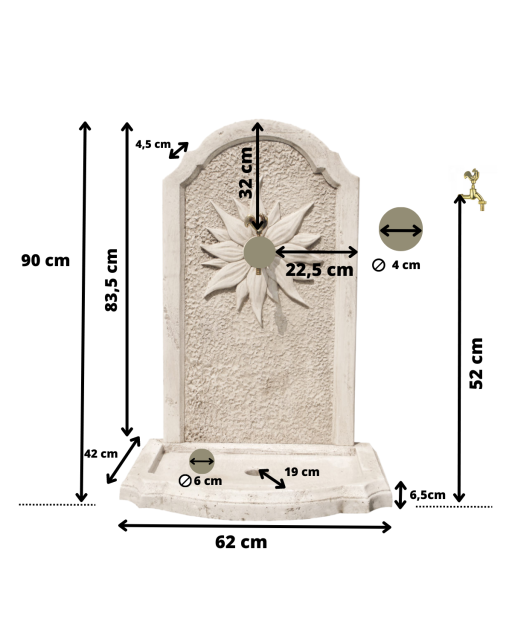 Fontaine de Jardin en Pierre Médicis